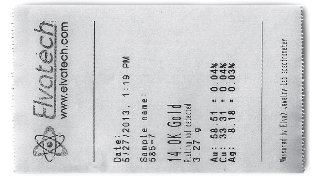 ElvaX Jewelry Lab XRF Analyzer for Jewelry and Precious Metals