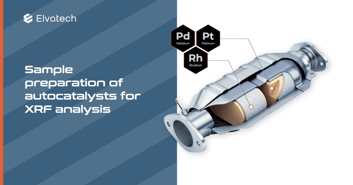 Sample preparation of autocatalysts for XRF analysis