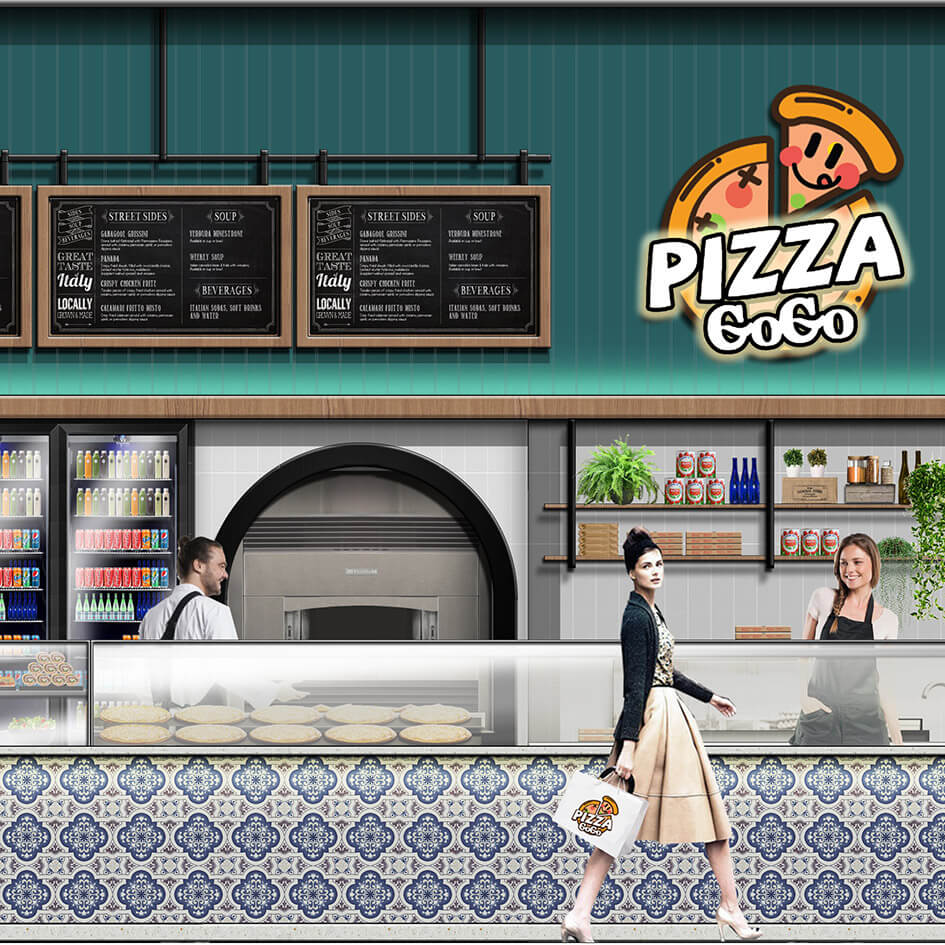 Pizza GoGo Restaurant Design ElvinTan Architecture + Interior Design