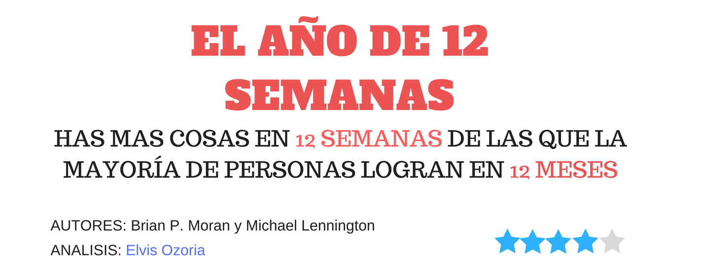 El año de 12 semanas Logra más en 12 semanas que la mayoría en todo un
