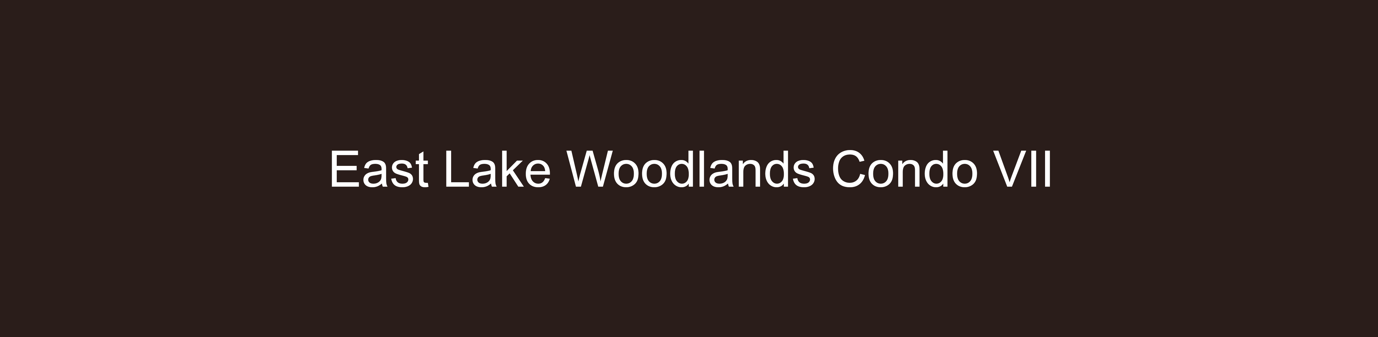 East Lake Woodlands Condo VII Board of Directors