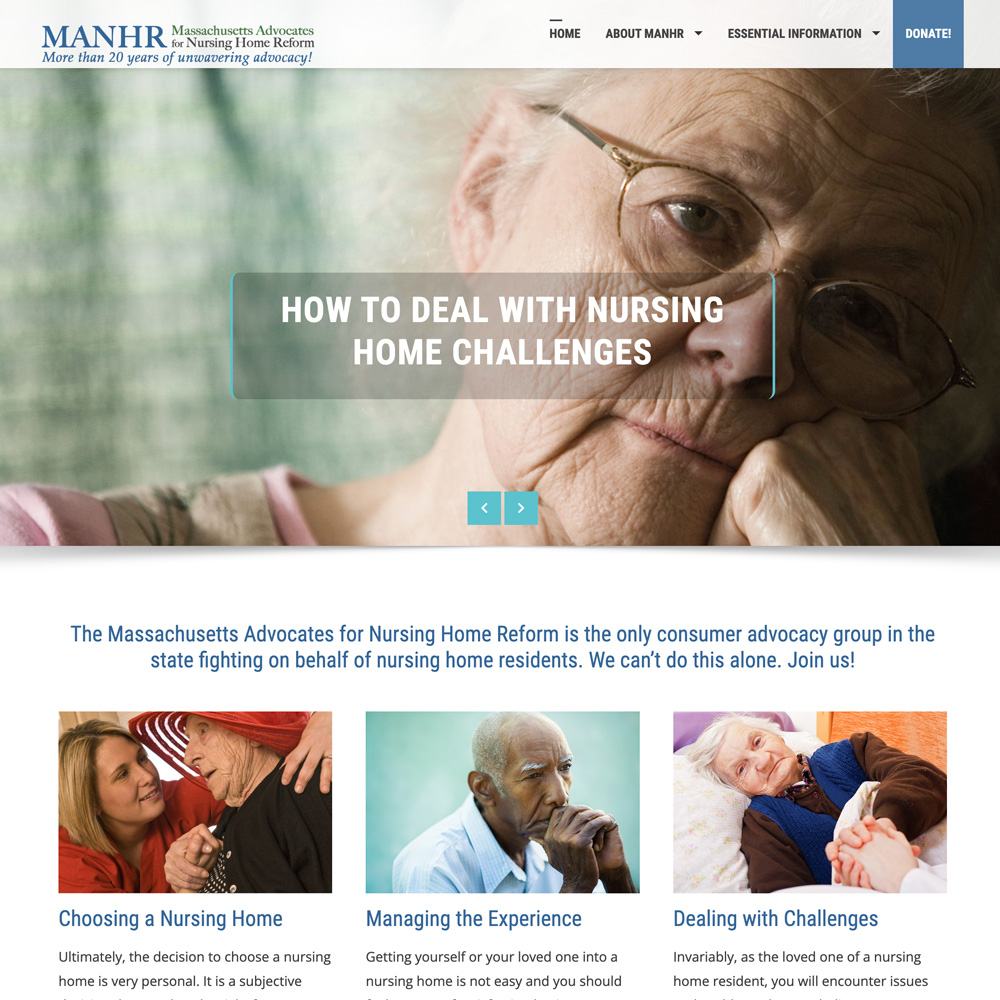 Massachusetts Advocates for Nursing Home Reform (MANHR) Elytra Design