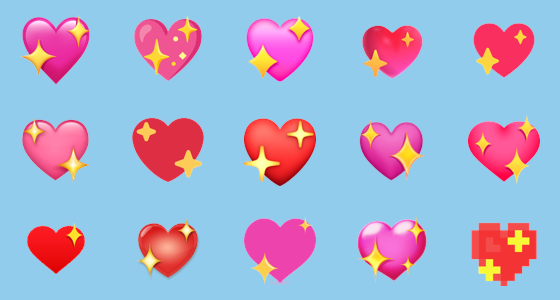 ???? Sparkling Heart on Google Noto Color Emoji 16.0 June Update