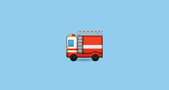 🚒 Fire Engine Emoji on Apple iOS 6.0