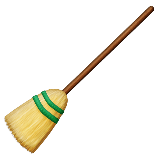 🧹 Broom on Emojipedia Sample Images 11.0
