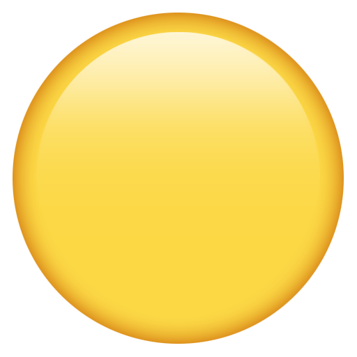🟡 Yellow Circle on Emojipedia Sample Images 12.0