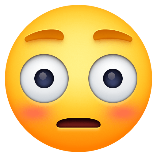 😳 Flushed Face on Facebook 3.0