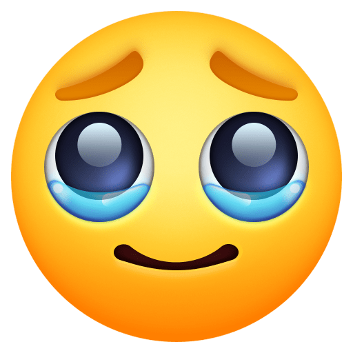 🥹 Face Holding Back Tears on Facebook 14.0