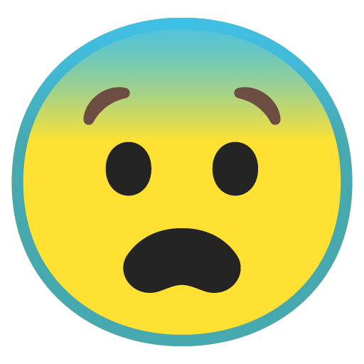 Scared Face Emoji