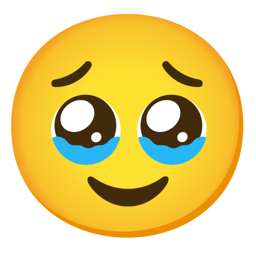 🥹 Face Holding Back Tears on Google Noto Color Emoji Android 12L
