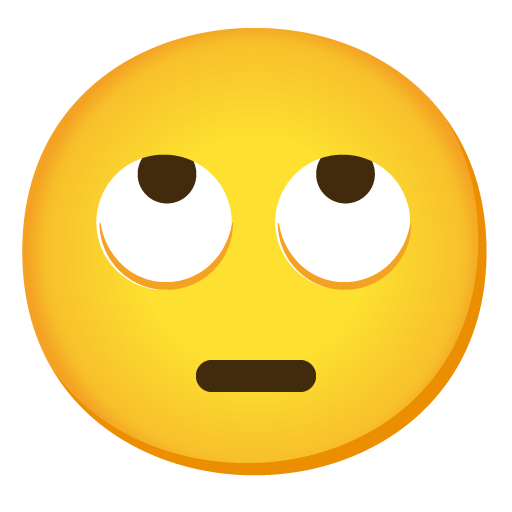 🙄 Face with Rolling Eyes on Google Noto Color Emoji 15.1