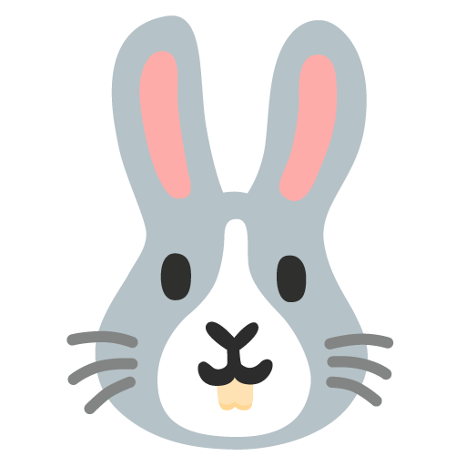 ???? Rabbit Face on Google Noto Color Emoji 16.0 June Update