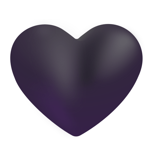 🖤 Black Heart on Microsoft 3D Fluent 15.0
