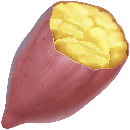🍠 Roasted Sweet Potato on Twitter Emoji Stickers 13.1