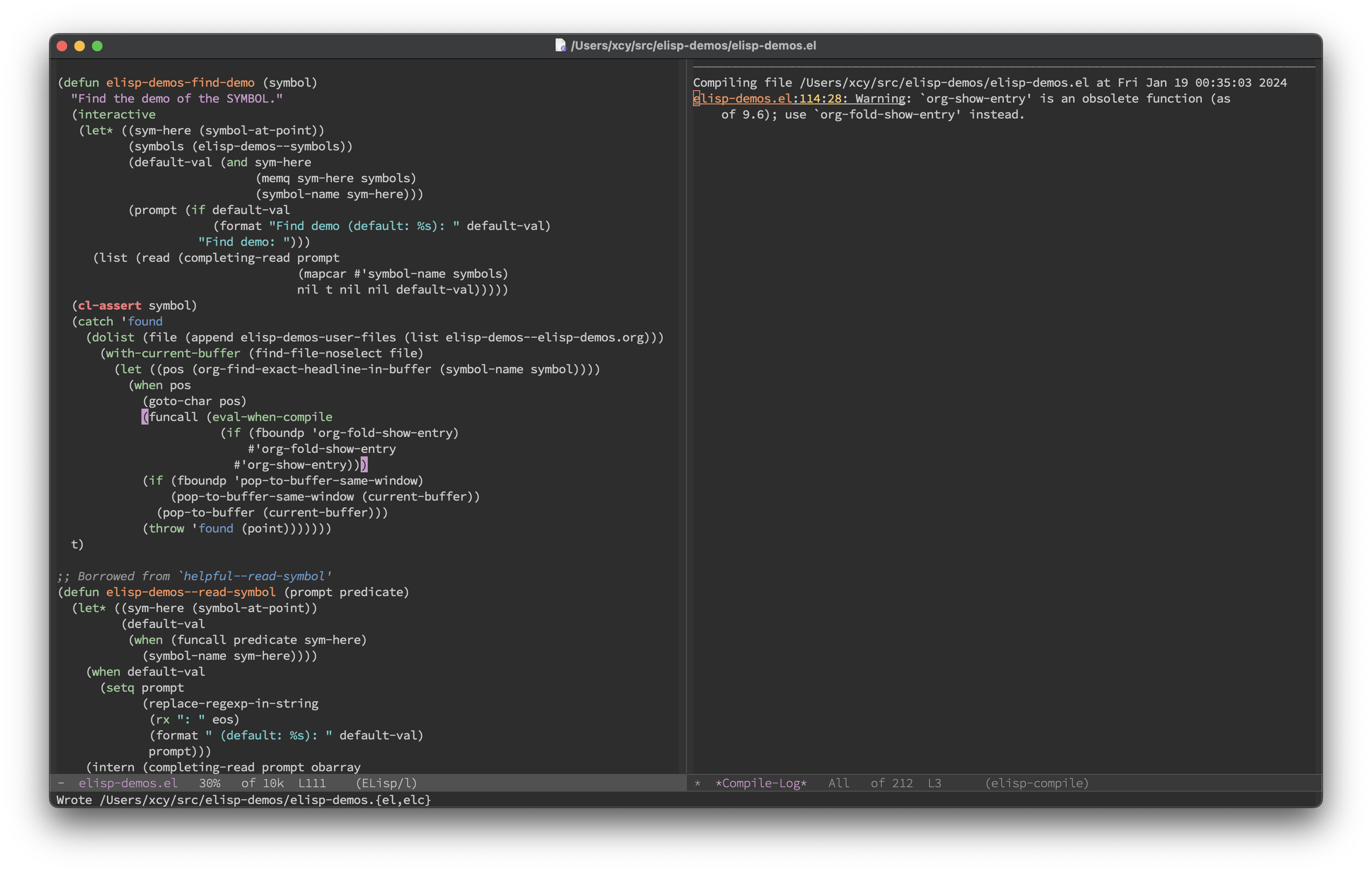 如何处理 byte compile 期间的 obsolete function 警告？ Emacsgeneral Emacs China