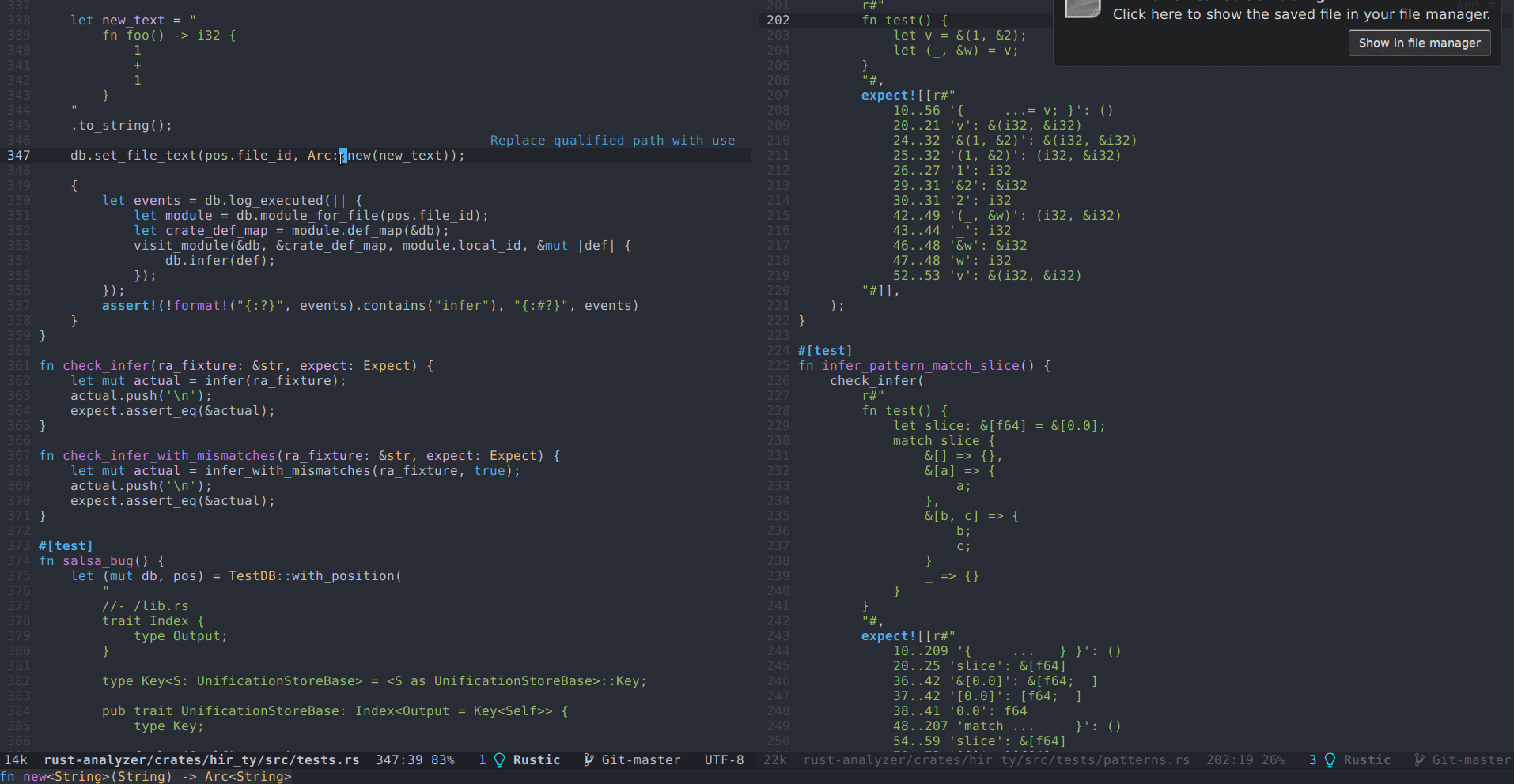 Rust (rustanalyzer) LSP Mode LSP support for Emacs