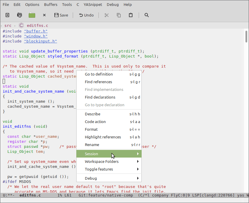 Configuring Emacs as a C/C++ IDE LSP Mode LSP support for Emacs