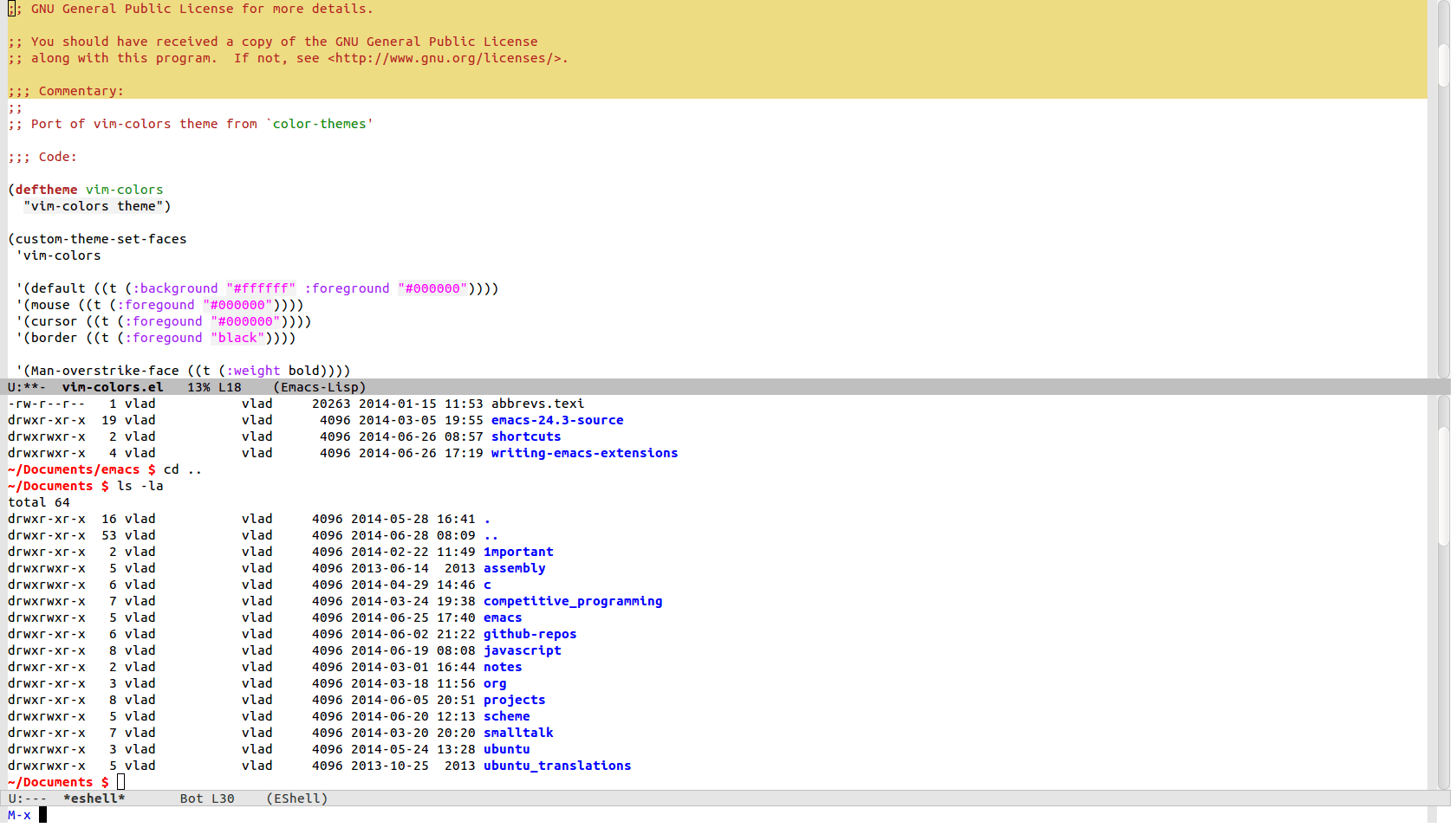 Vim Colors Theme Emacs Themes