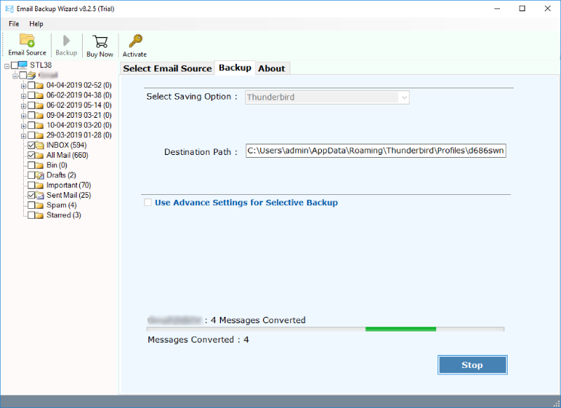 Import AOL Emails to Thunderbird Account with Backup Tool
