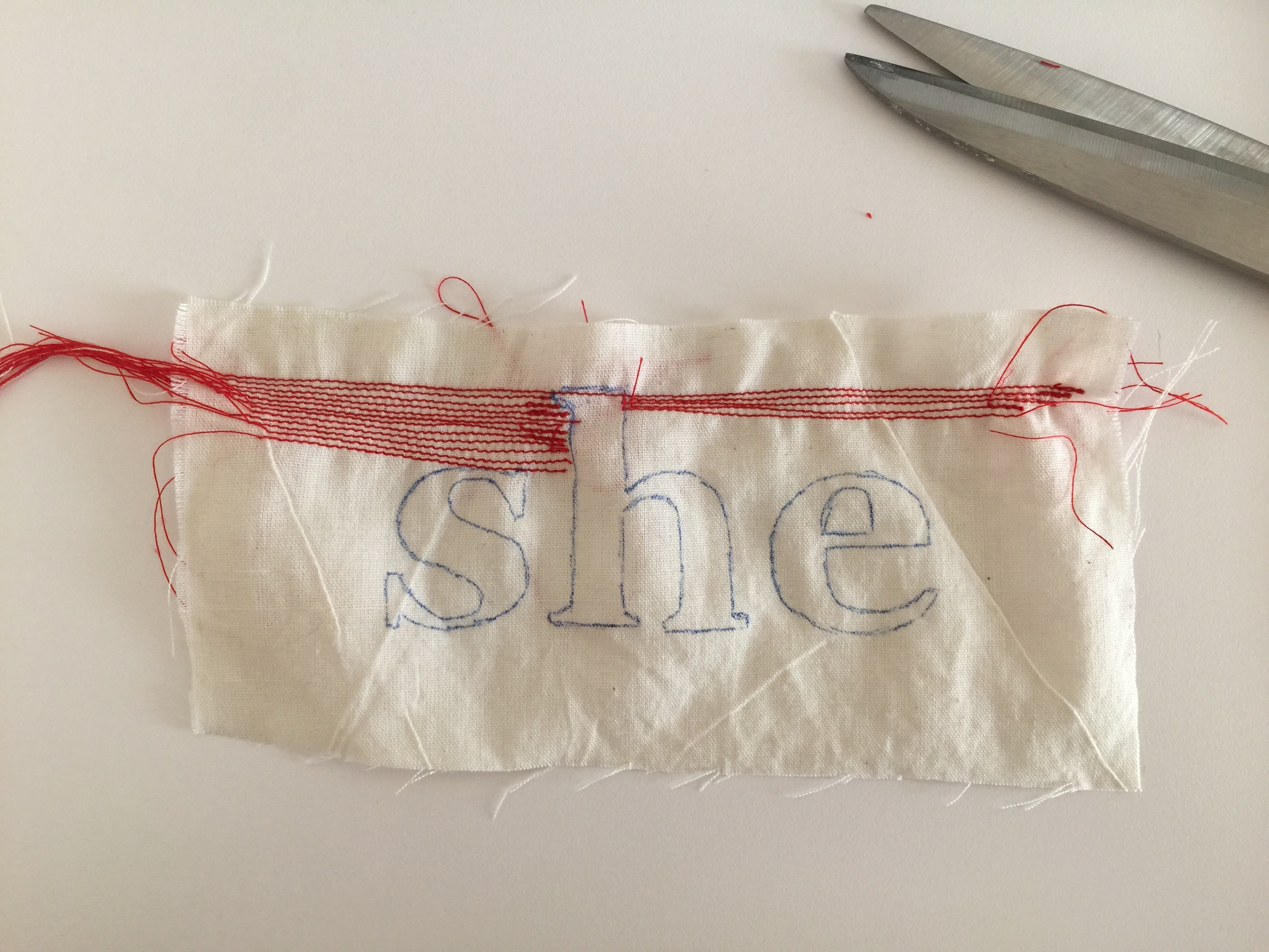 Hand sew VS machine experiments