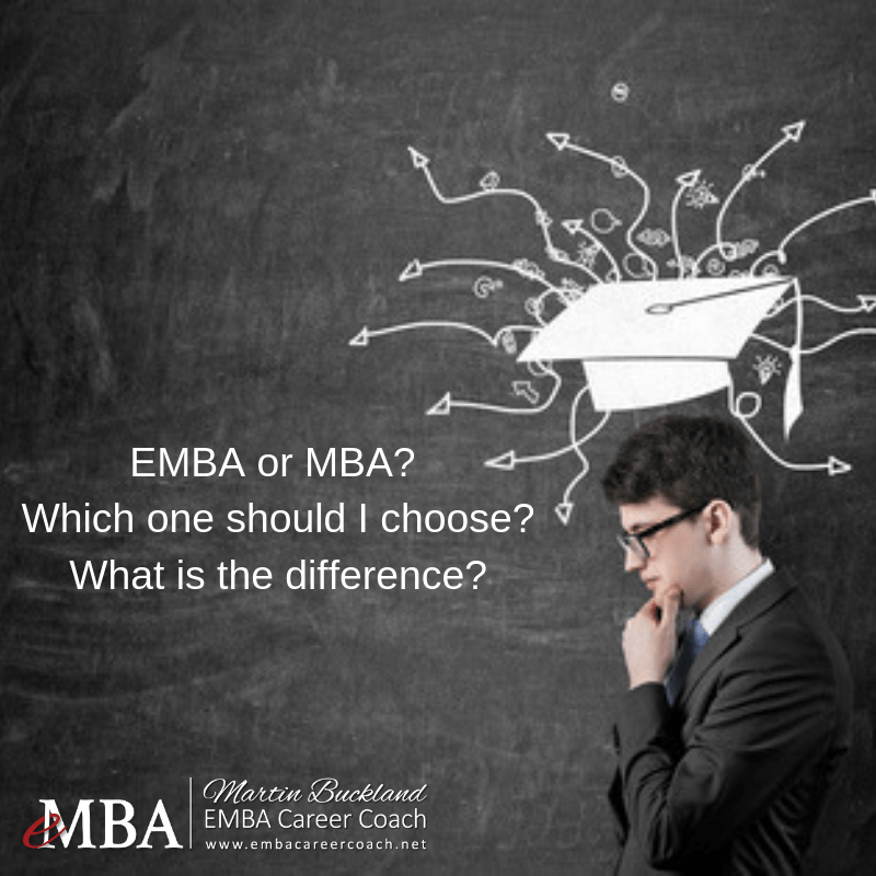 EMBA or MBA? What is the difference? eMBA Career Coach