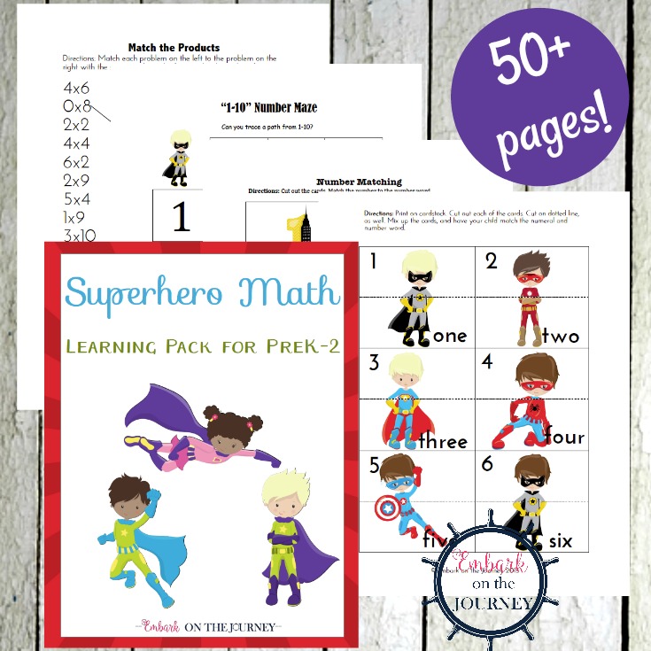 You’ll save the day with these fun superhero math activities for kids