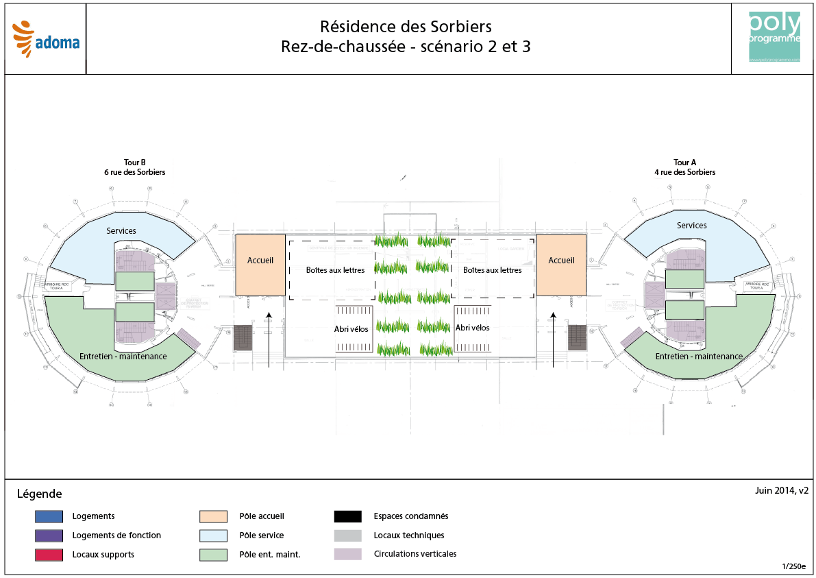 ADOMA Restructuration de la résidence des sorbiers à