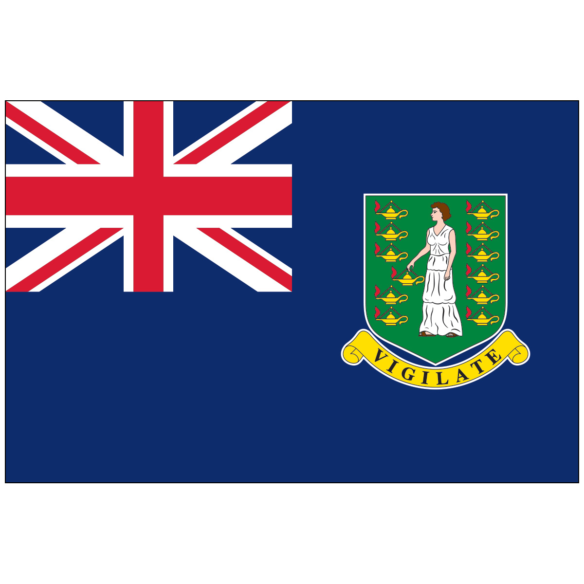 British Virgin Islands (BVI) Nylon Flags On Embassy Flag, Inc.