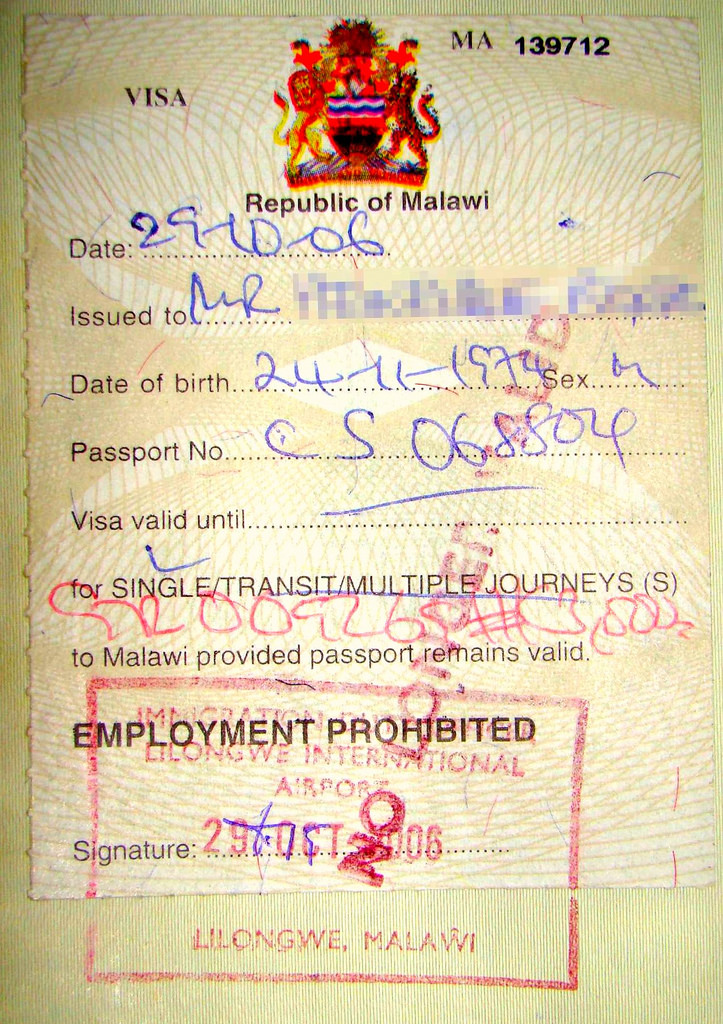 Malawi Visa Documents required Embassy n Visa
