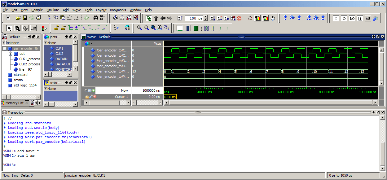Modelsim testbench mrsnanax