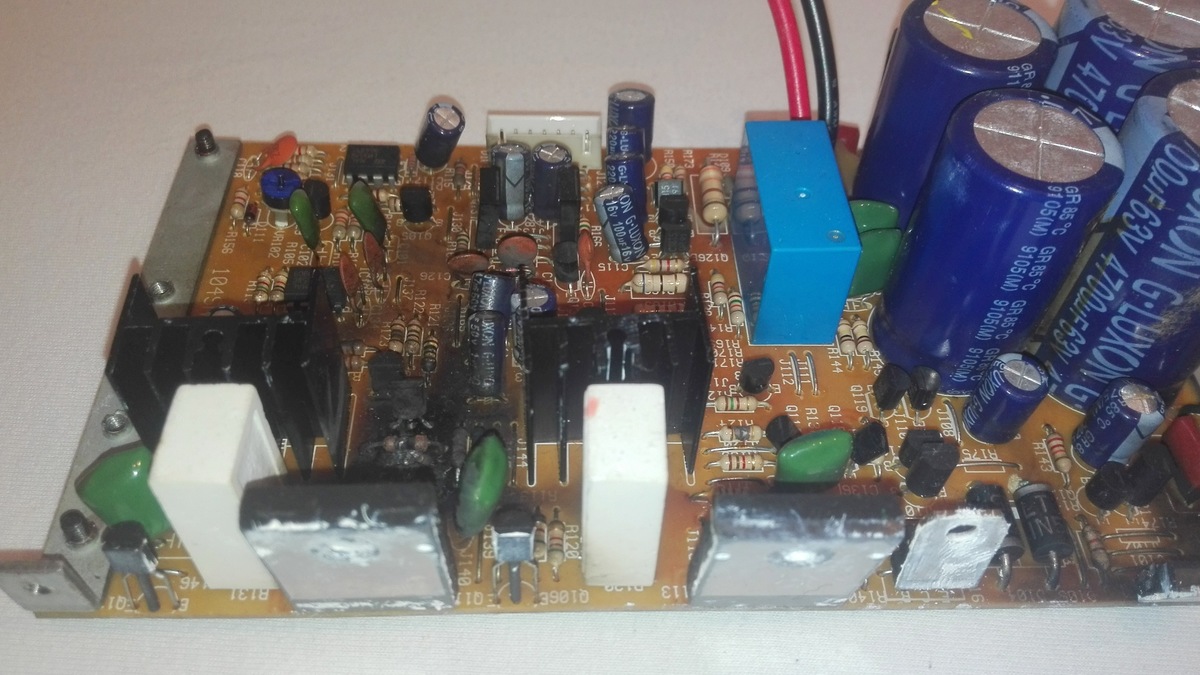 Burnt subwoofer amplifier Nubert AW 850 _ HELP