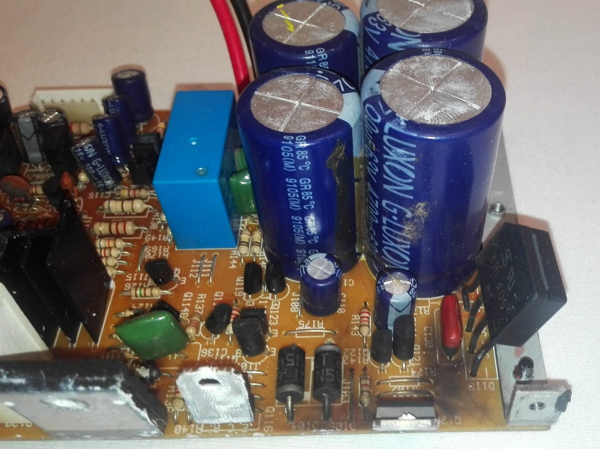 Burnt subwoofer amplifier Nubert AW 850 _ HELP