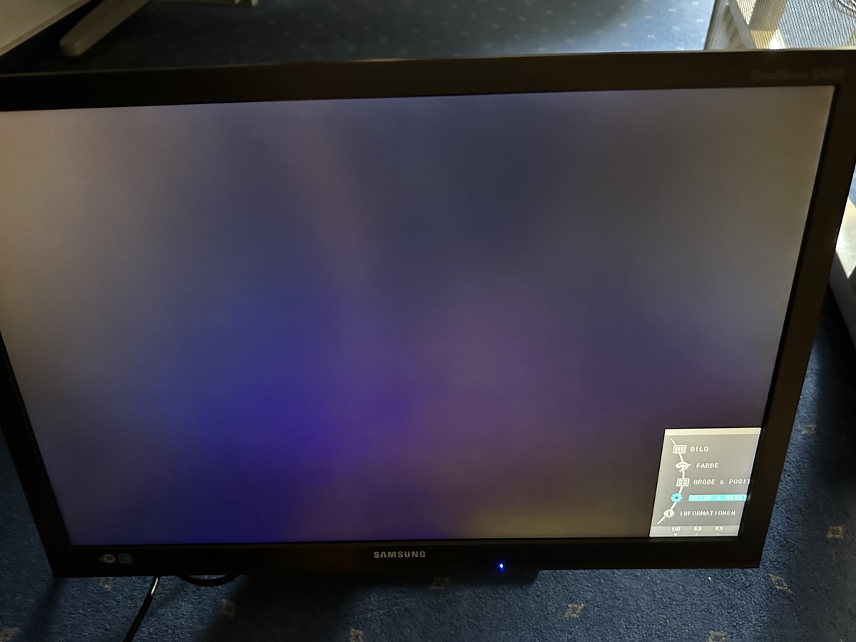 Samsung SA450 monitor failure Check Signal Cable