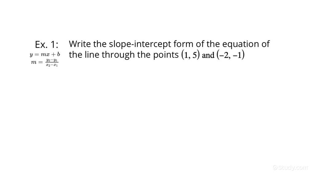 How to Identify Linear Functions Given Ordered Pairs Algebra