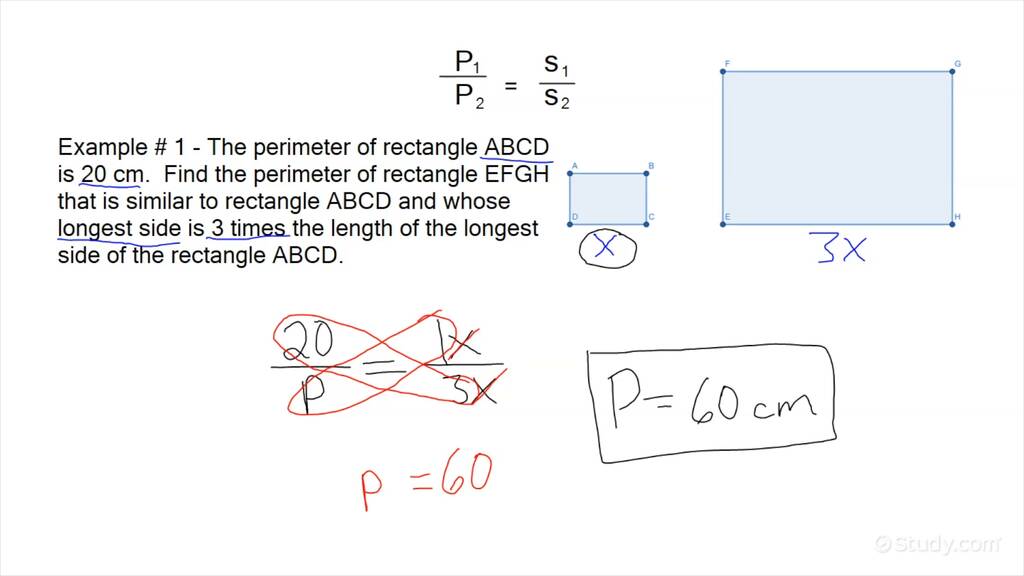 How to Find the Perimeter of Similar Figures | Geometry | Study.com