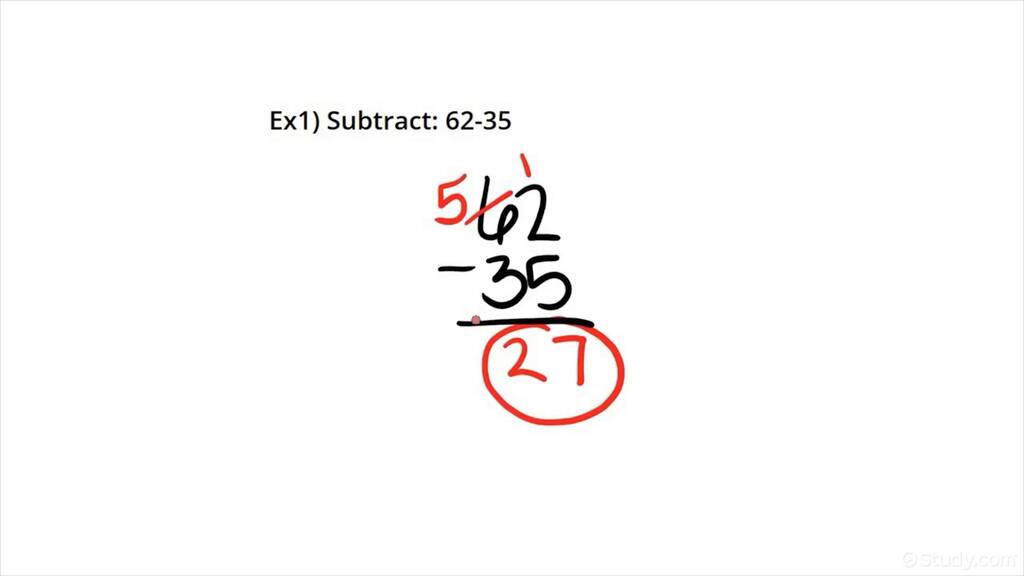 2-digit Subtraction with Regrouping | Study.com