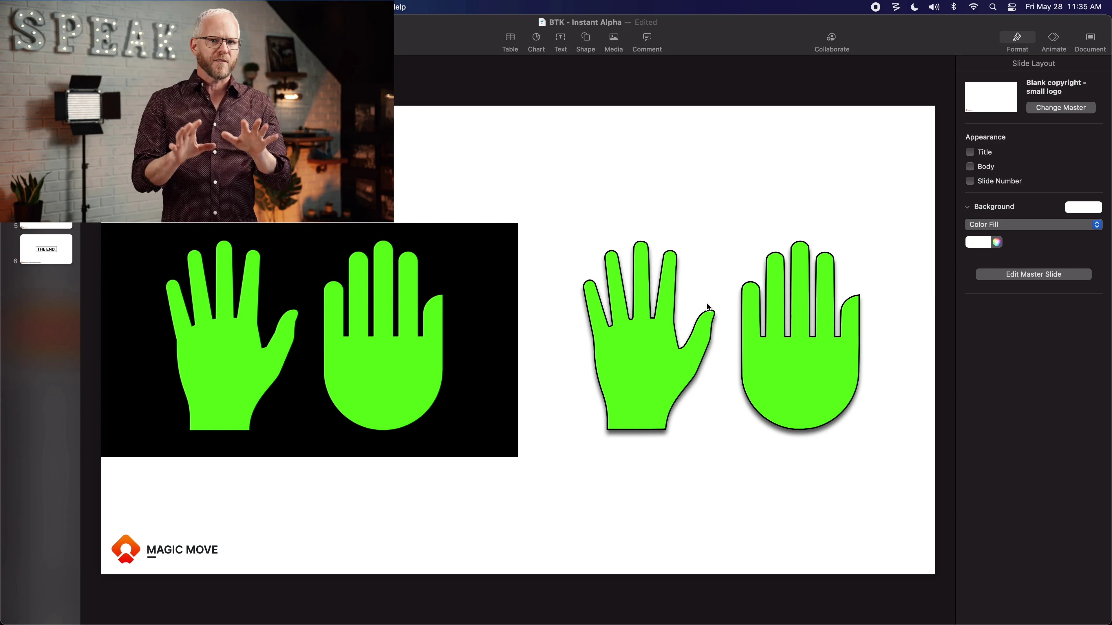 Quick guide to remove background in keynote using Apple Keynote
