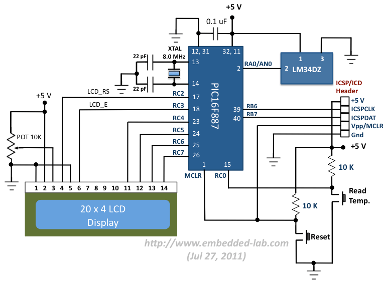 Microcontroller Schematic Diagram