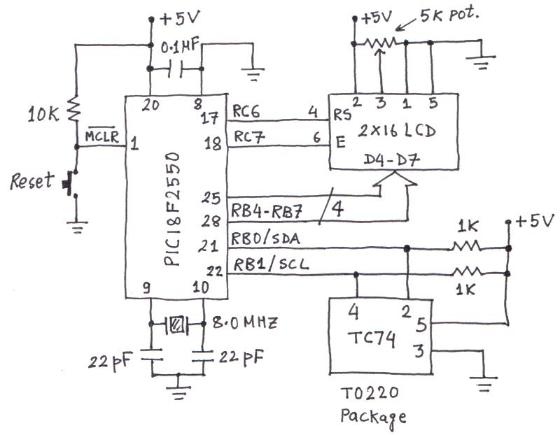 Using TC74 (Microchip) thermal sensor for temperature measurement