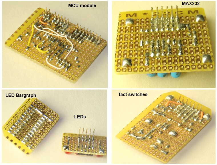 DIY plugin modules to make microcontroller breadboarding easier