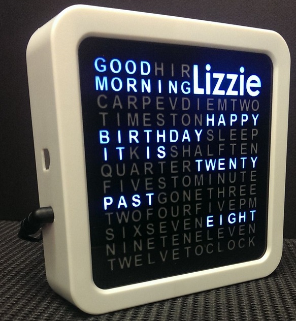 This personalized word clock is very cool Embedded Lab