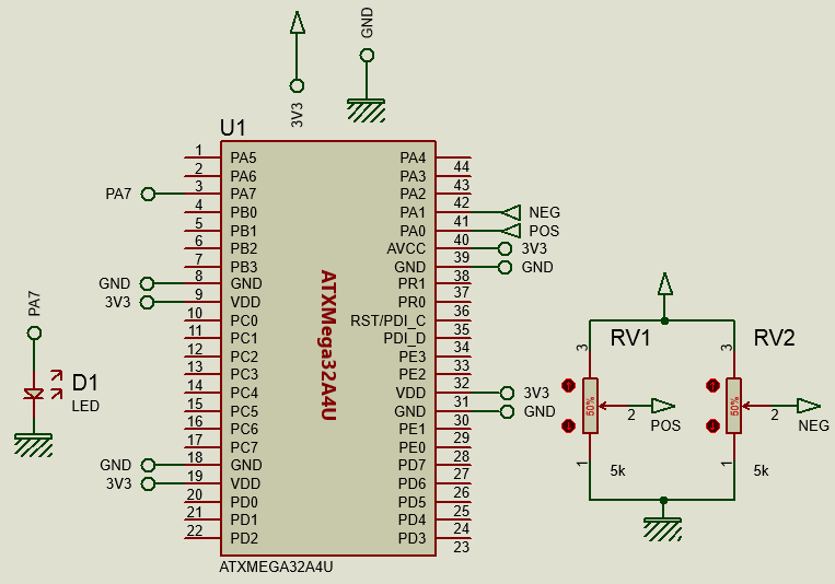 XMega Analog Comparator Embedded Lab