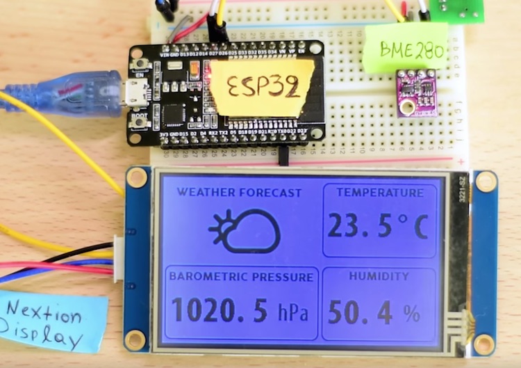 ESP32 weather station Embedded Lab