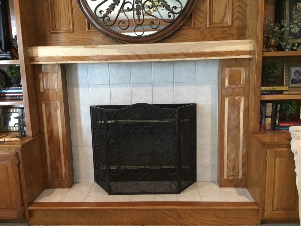 Fireplace Mantel Update Embellishments