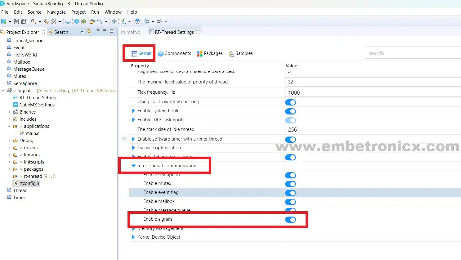 Signal in RTThread RTOS RTThread Tutorial Part 8
