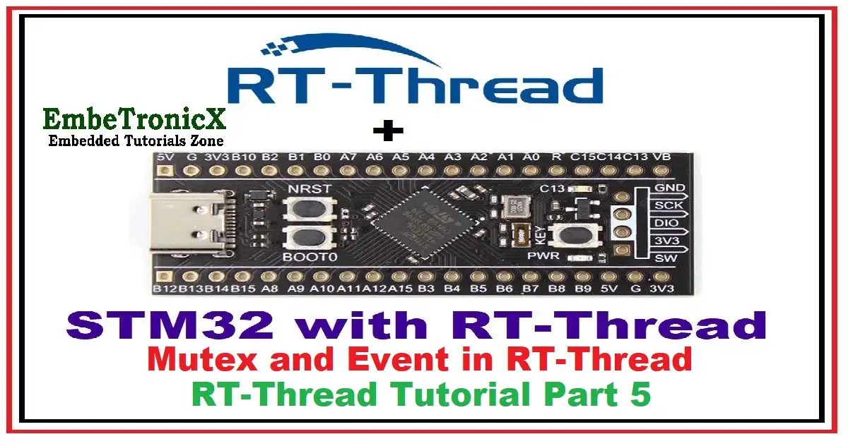 Mutex and Event in RTThread RTOS Part 5⋆ EmbeTronicX