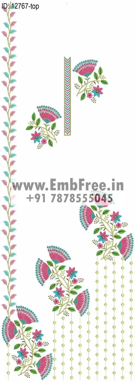 Download top dress embroidery designs ID12767 EmbFree
