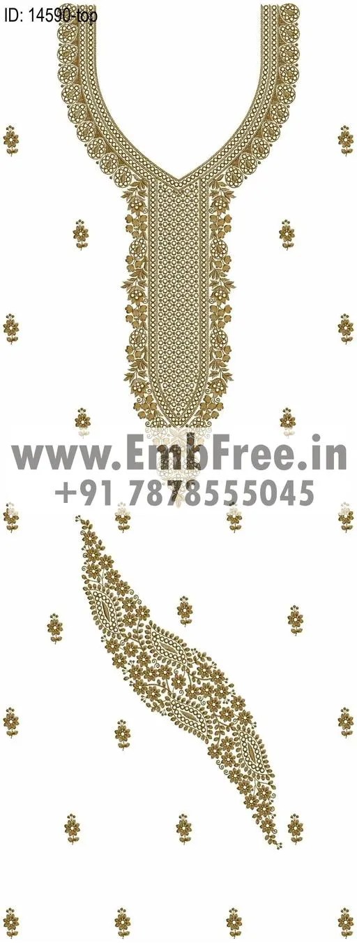 Download dress embroidery design ID14590 EmbFree
