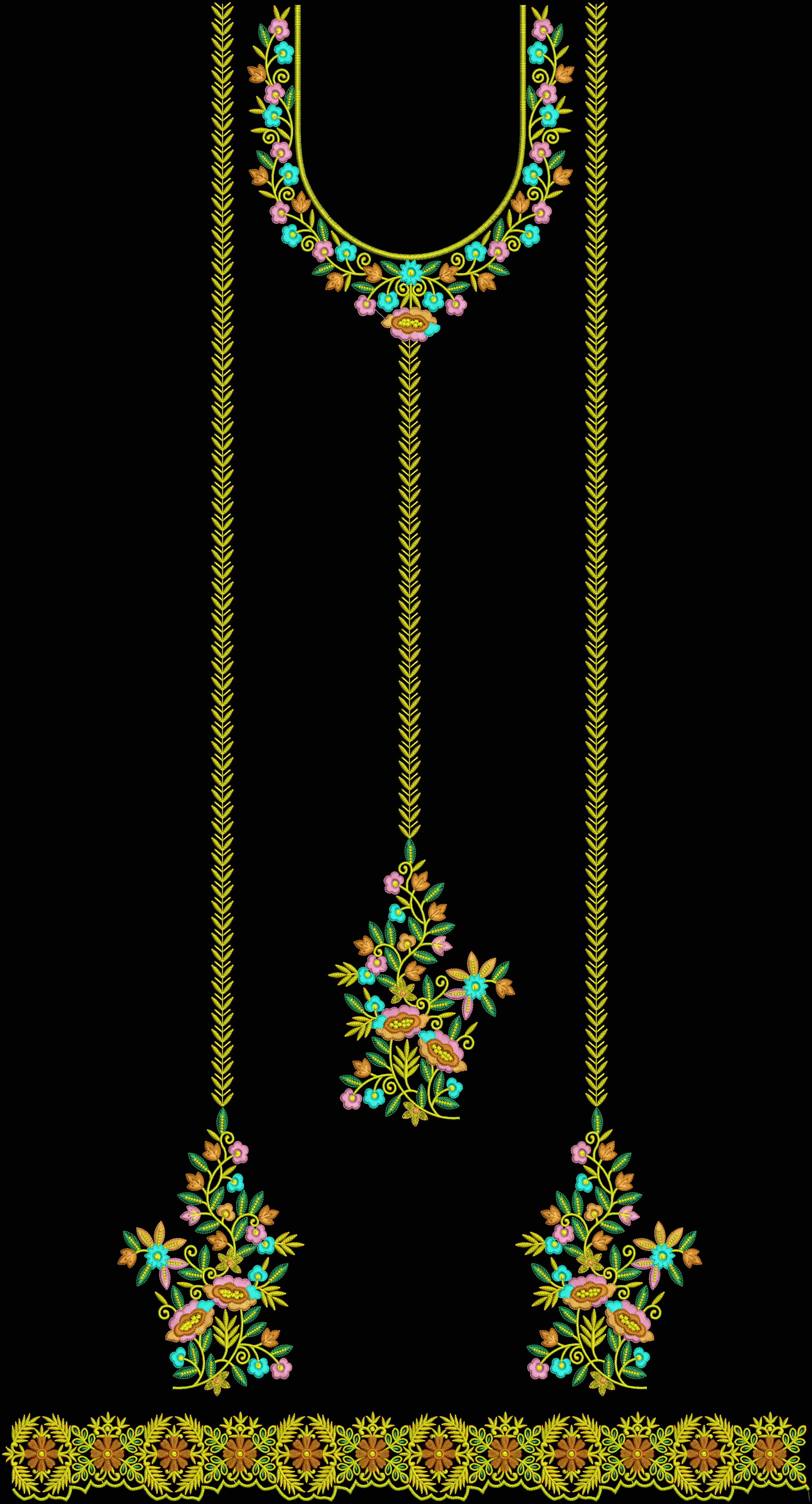 Panjabi Dress design Panjabi suit design, ID5919 EmbFree