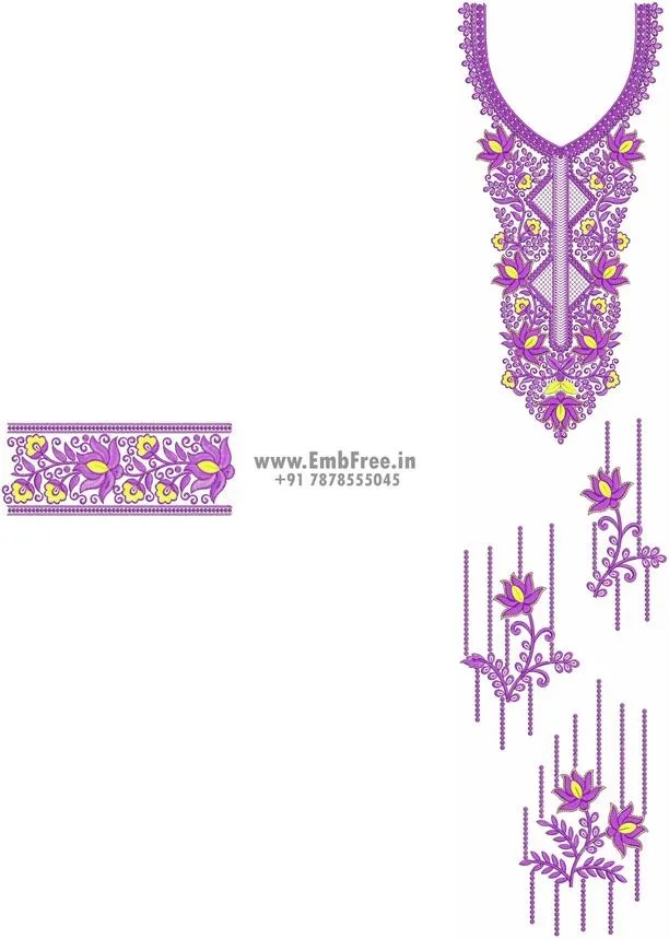 Download Dress embroidery design ID10414 EmbFree